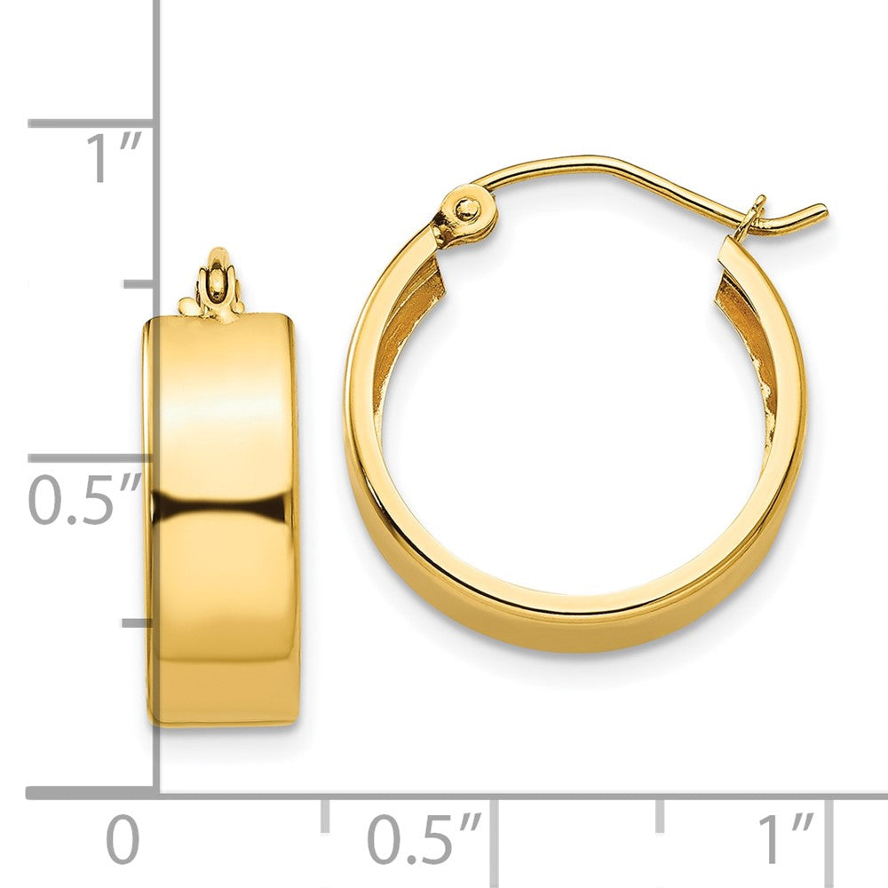 10k Yellow Gold 5.5 mm Hoop Earrings (1.5 grams)