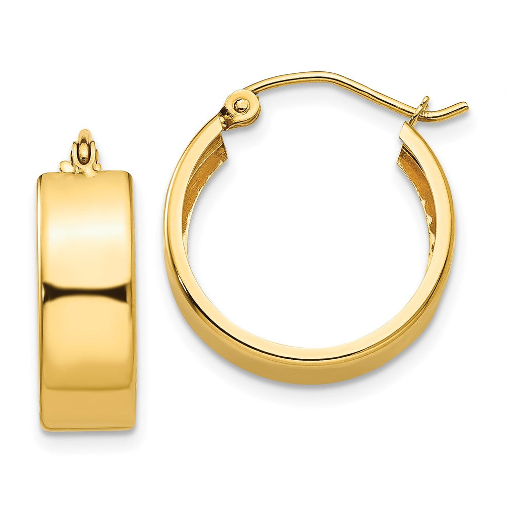 10k Yellow Gold 5.5 mm Hoop Earrings
