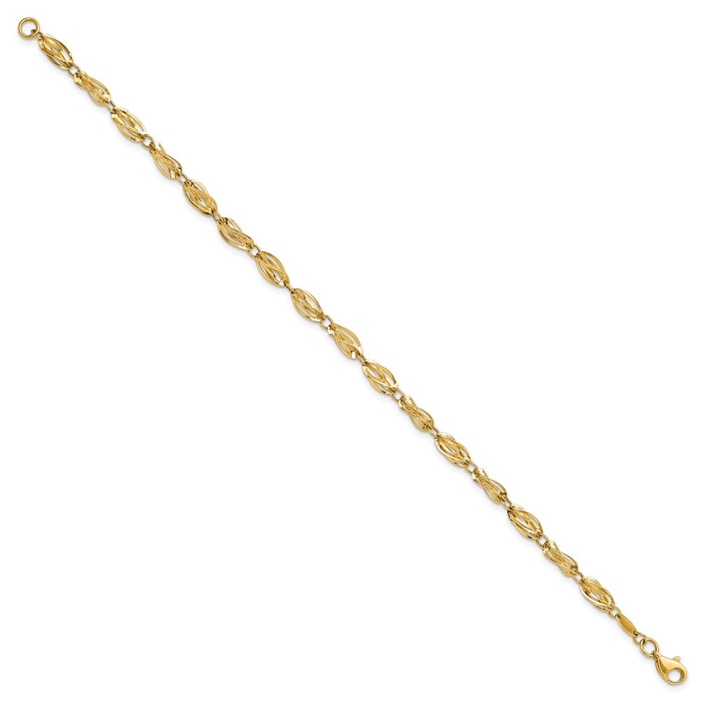 10k Yellow Gold 5 mm Gold Polished Fancy Bracelet