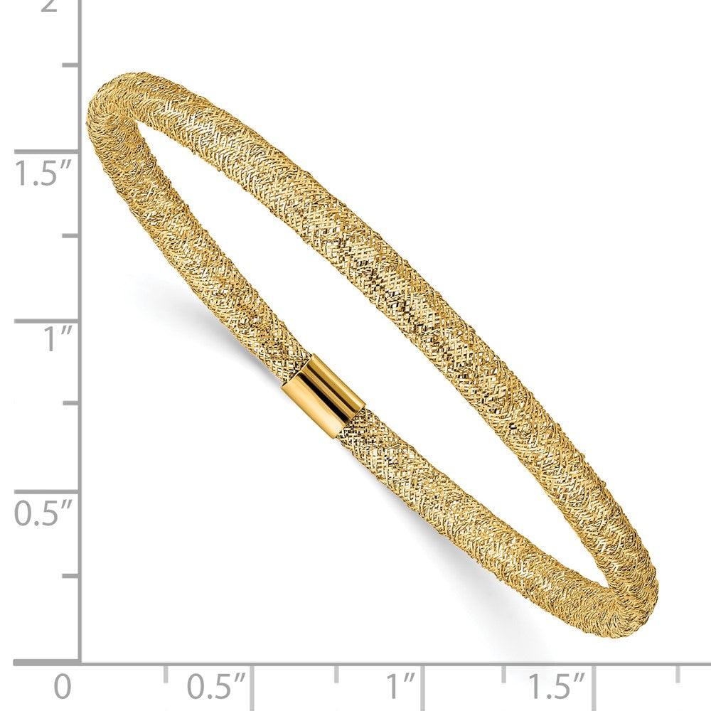 10k Yellow Gold 4 mm Stretch Mesh Bracelet (1.04 grams)