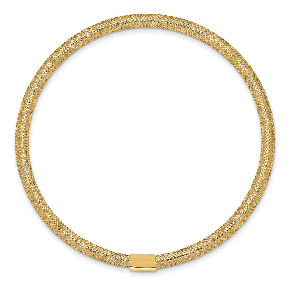 10k Yellow Gold 3 mm Stretch Mesh Bracelet (0.84 grams)