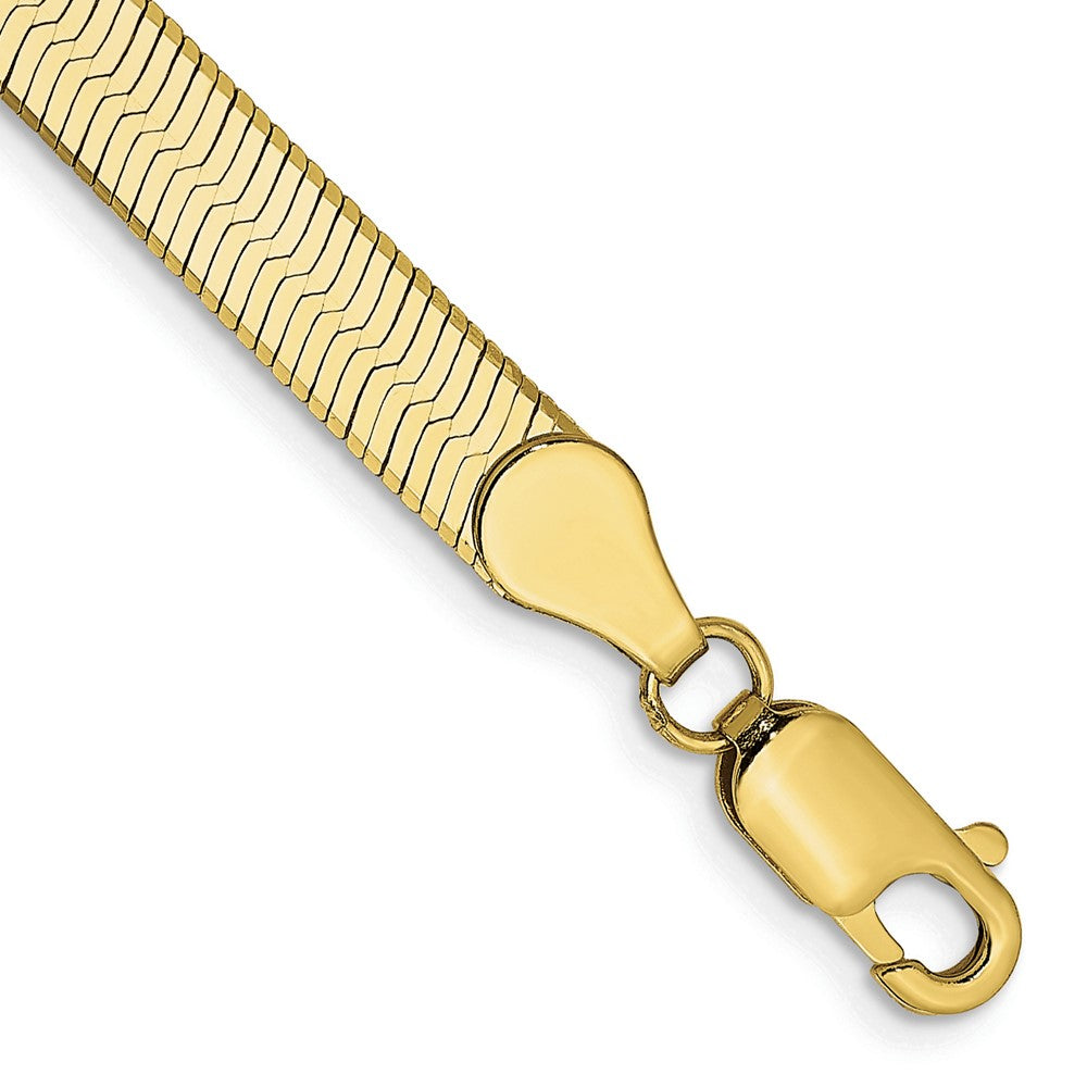 10k Yellow Gold 5 mm Silky Herringbone Bracelet (4.53 grams)