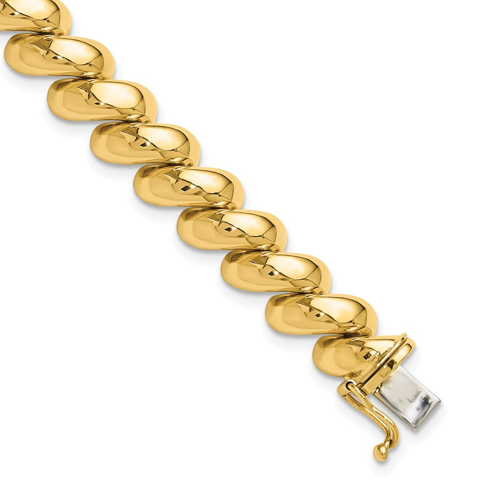 10k Yellow Gold 10 mm San Marco Bracelet (14.02 grams)