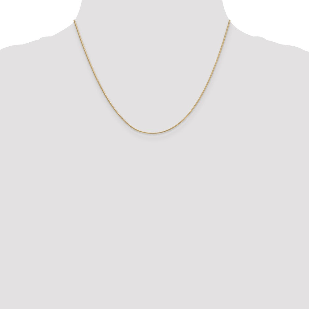 10k Yellow Gold 0.9 mm Round Snake Chain (3.18 grams)