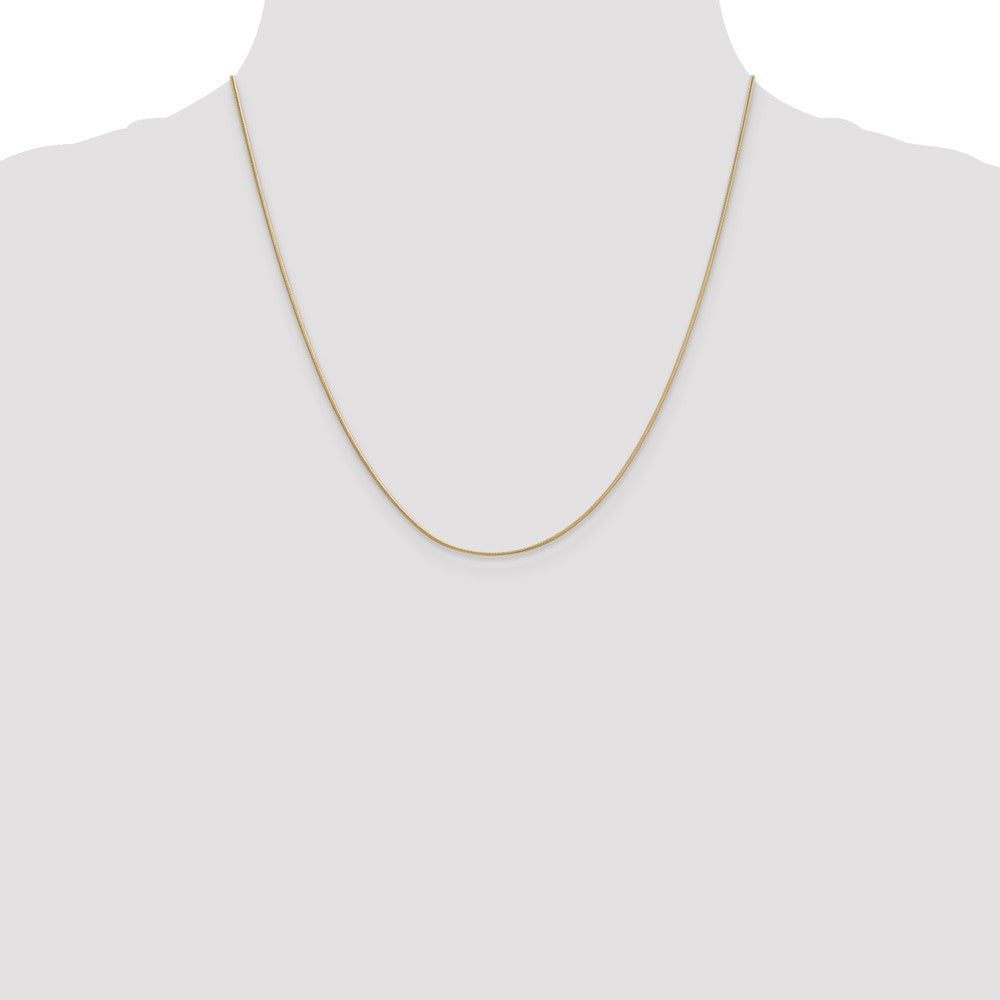 10k Yellow Gold 0.9 mm Round Snake Chain (3.18 grams)