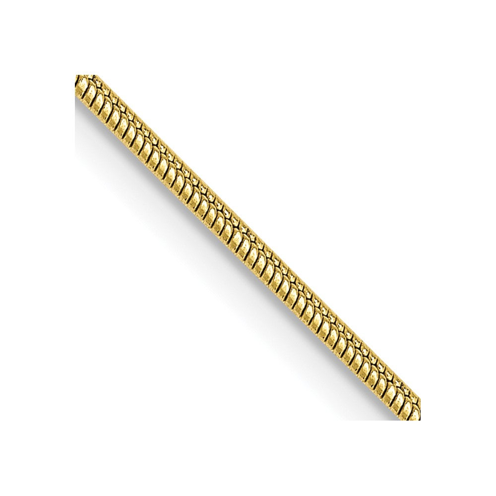 10k Yellow Gold 1.1 mm Round Snake Chain