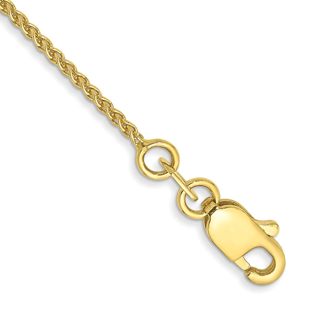 10k Yellow Gold 1.05 mm Spiga Chain Anklet (1.2 grams)