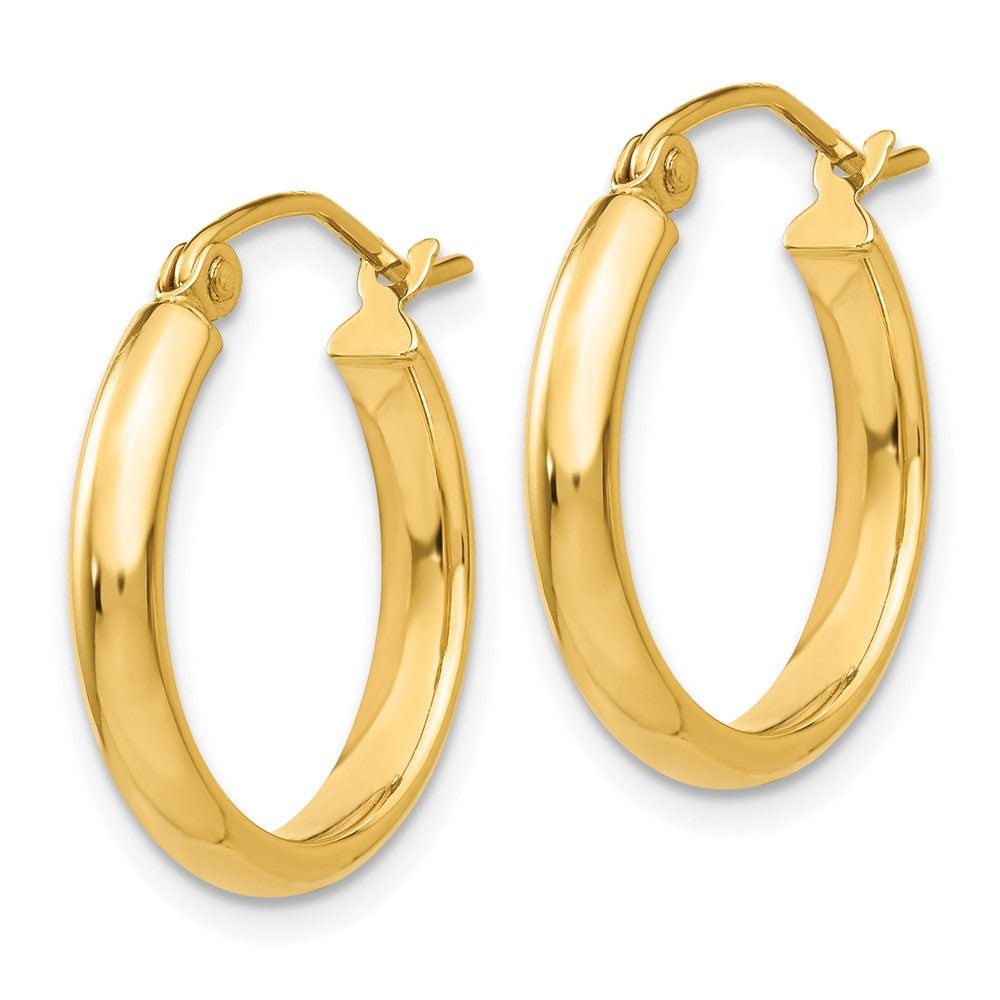 10k Yellow Gold 18 mm Polished Hoop Earring (1.18 grams)