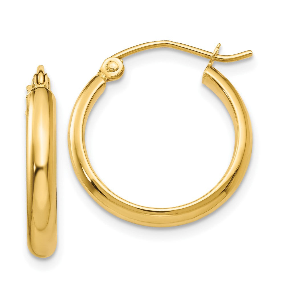 10k Yellow Gold 18 mm Polished Hoop Earring (1.18 grams)