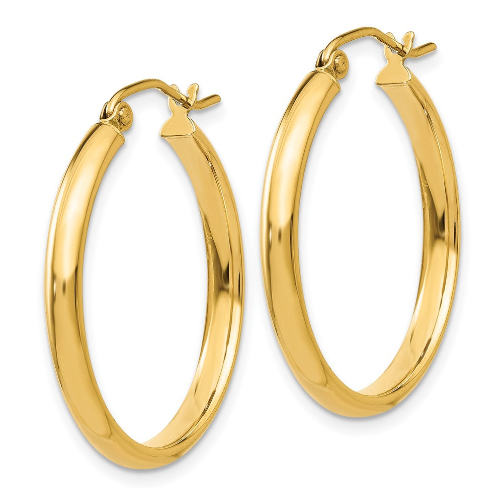 10k Yellow Gold 26 mm Polished Hoop Earring (1.66 grams)