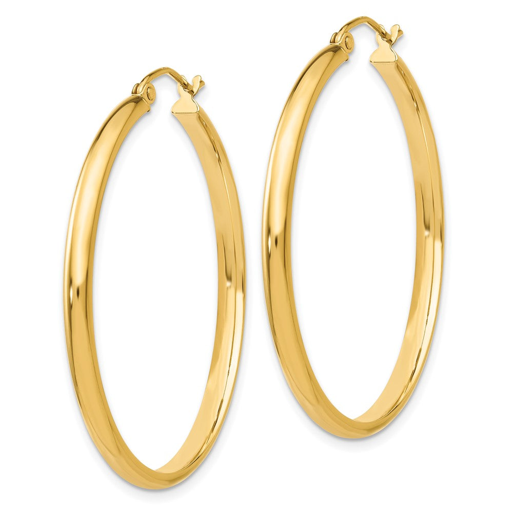 10k Yellow Gold 26 mm Polished Hoop Earring (2.41 grams)