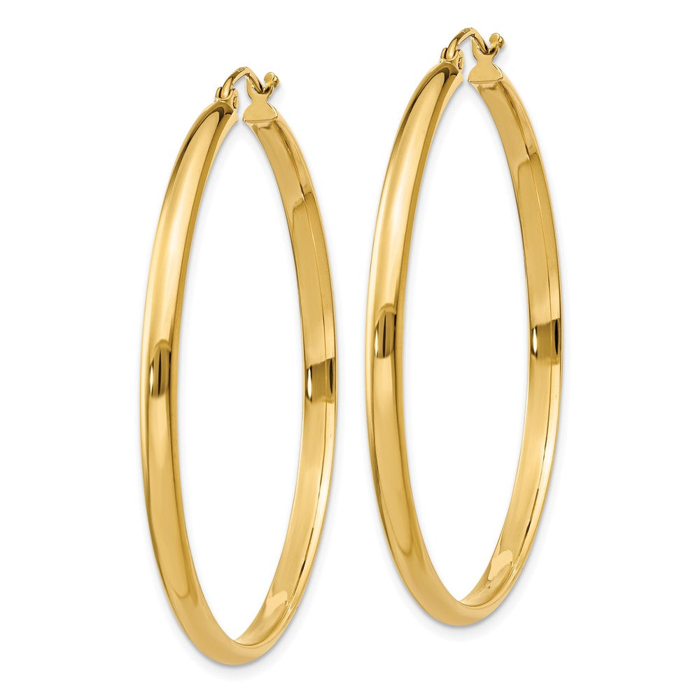 10k Yellow Gold 44 mm Polished Hoop Earring (2.87 grams)