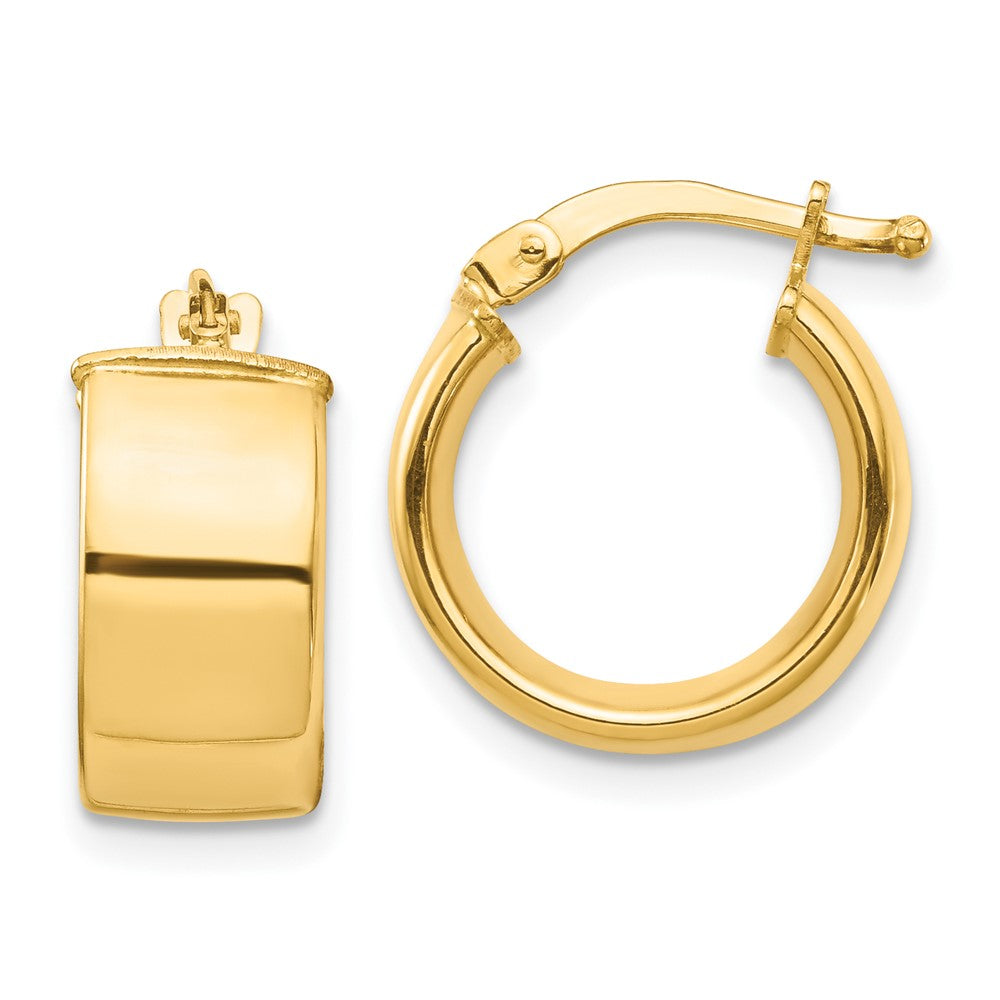 10k Yellow Gold 14 mm Hoop Earrings (1.78 grams)