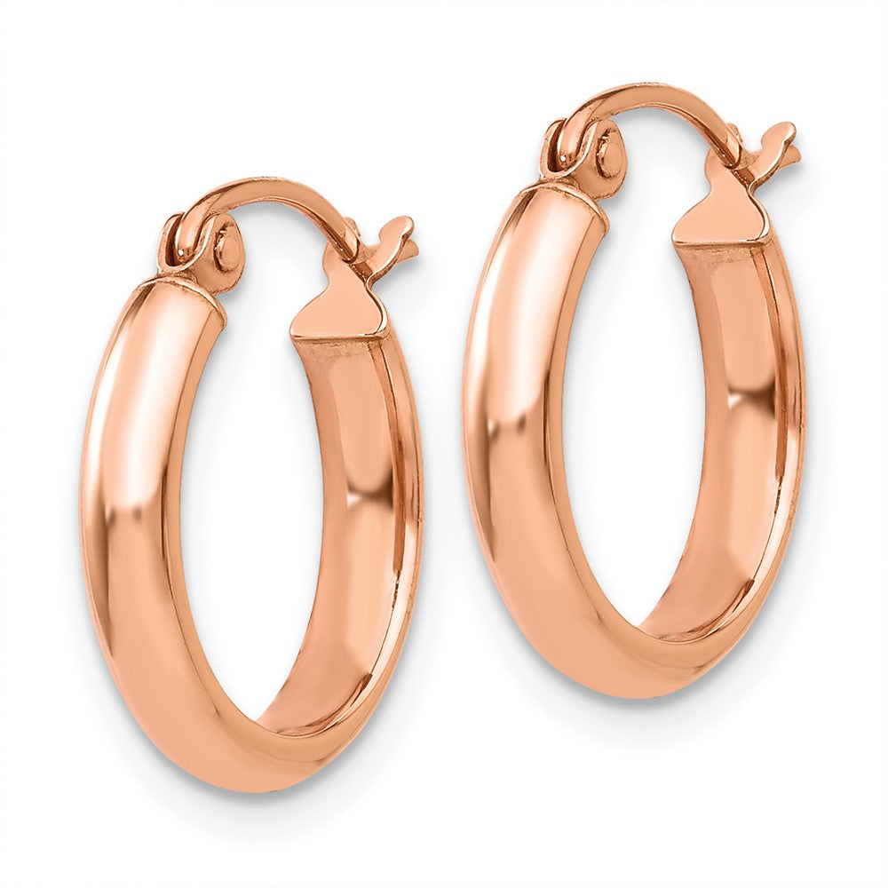 10k Rose Gold 2.75 mm Hoop Earrings (0.99 grams)