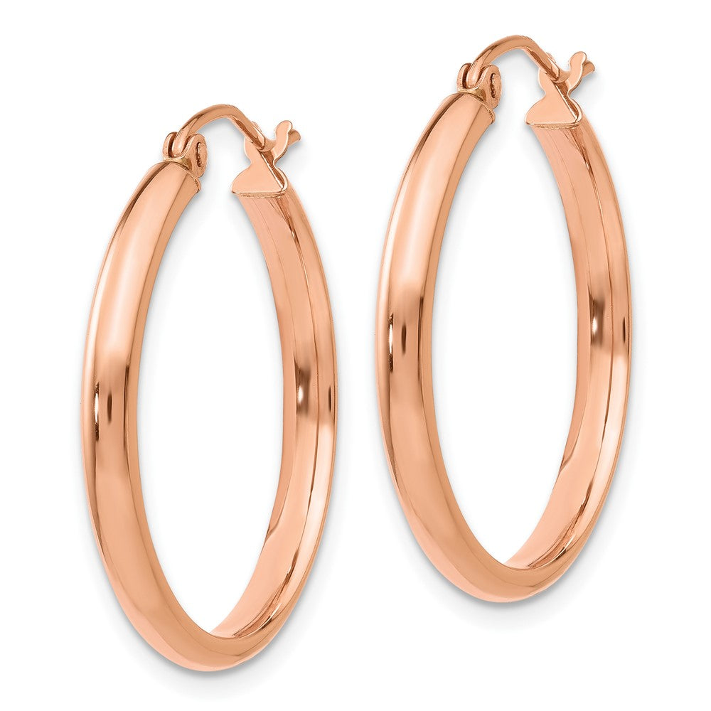 10k Rose Gold 2.75 mm Hoop Earrings (1.72 grams)