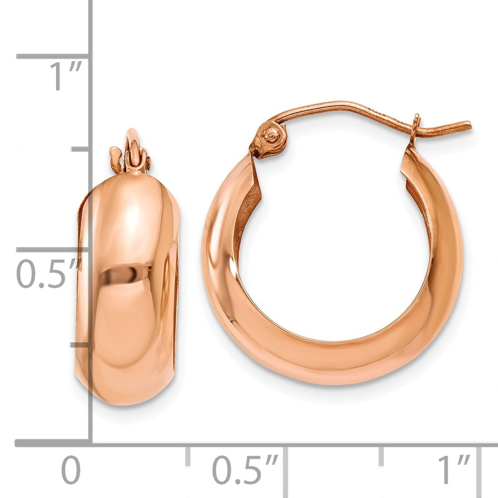 10k Rose Gold 2 mm Hoop Earrings (1.7 grams)