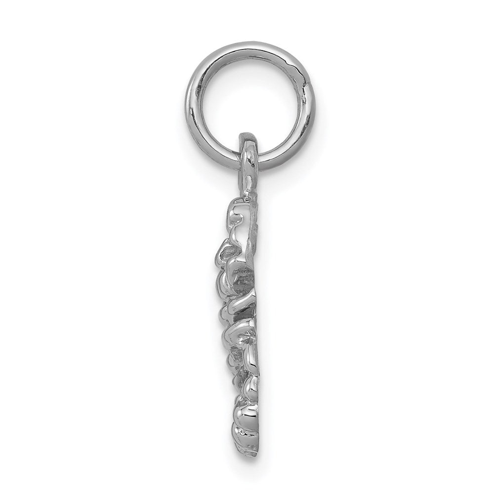 10k White Gold 11 mm Scorpion Charm (0.87 grams)