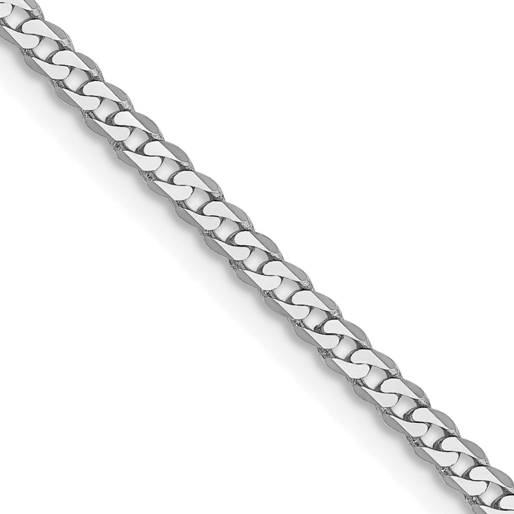 10k WG 2.2mm Flat Beveled Curb Chain