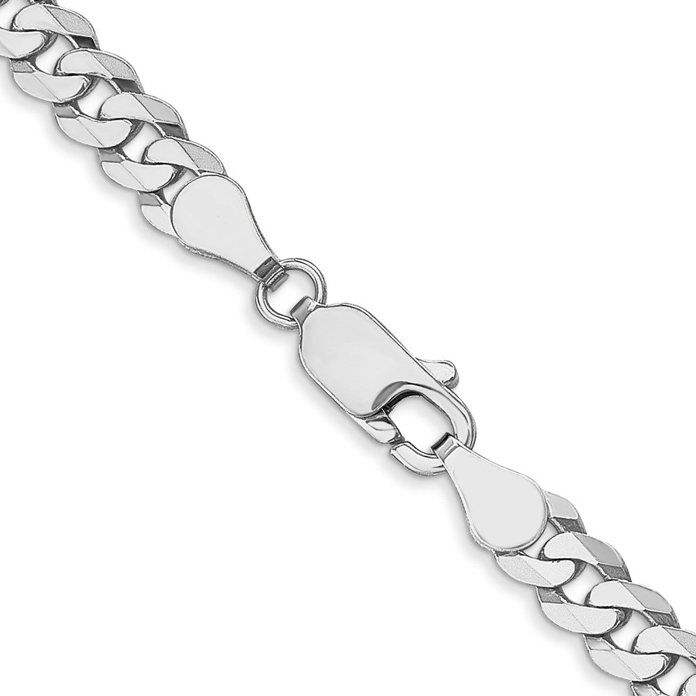 10k WG 4.75mm Flat Beveled Curb Chain