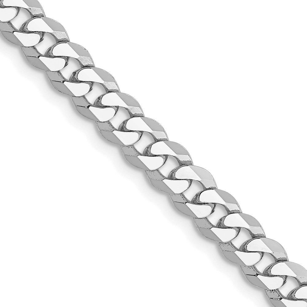 10k WG 4.75mm Flat Beveled Curb Chain