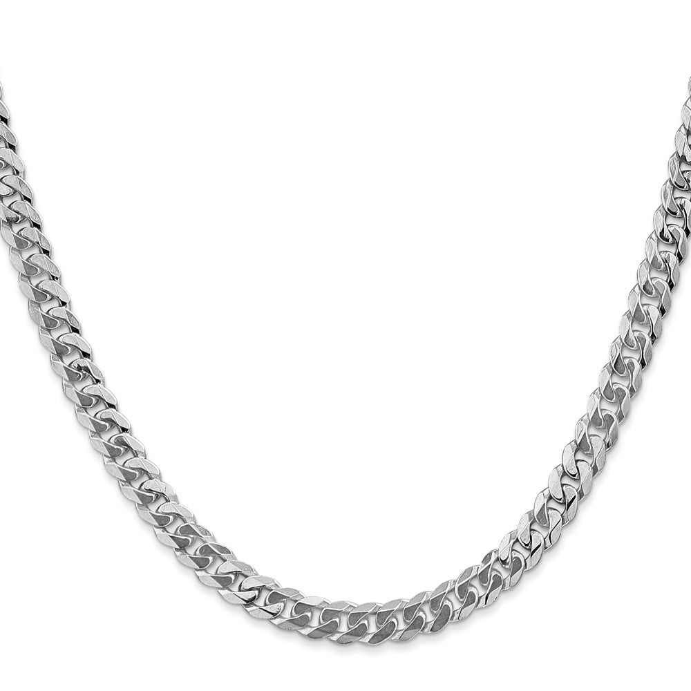 10k WG 5.75mm Flat Beveled Curb Chain