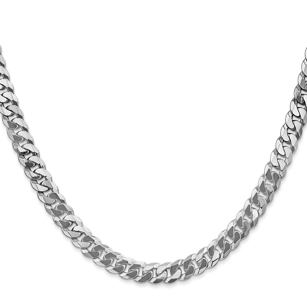 10k WG 6.25mm Flat Beveled Curb Chain