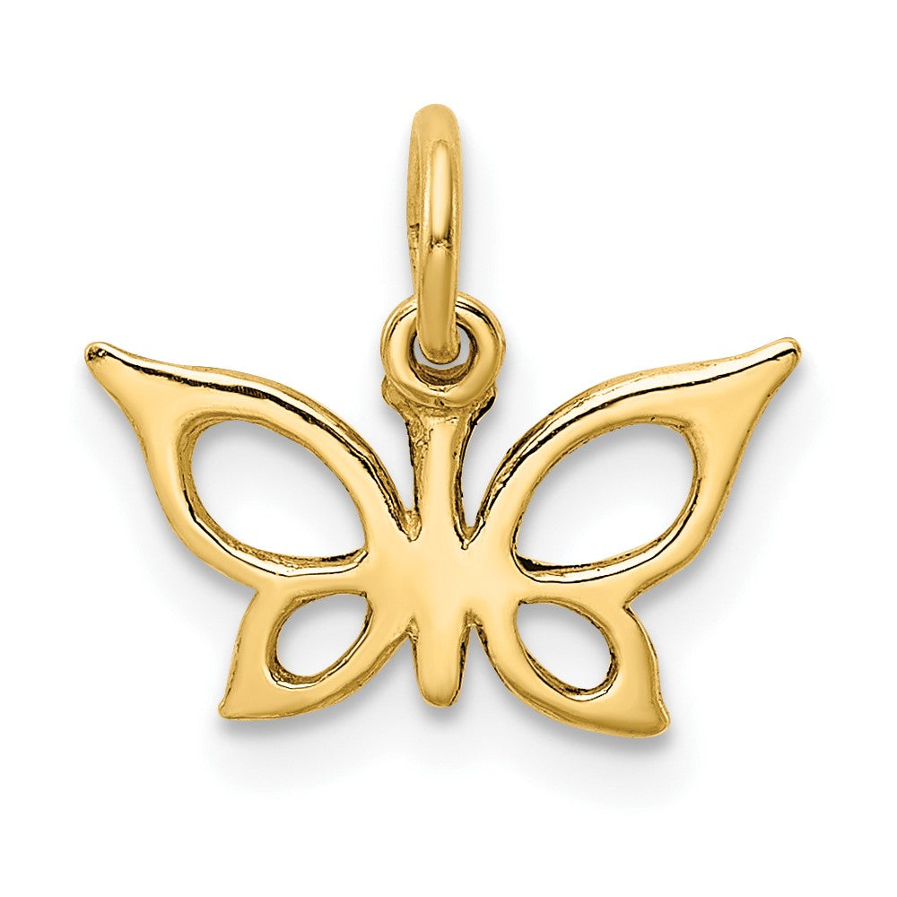 10k Yellow Gold 13 mm Butterfly Charm (0.54 grams)