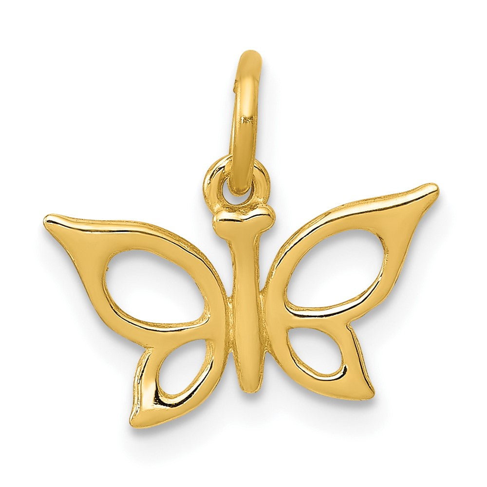 10k Yellow Gold 13 mm Butterfly Charm (0.54 grams)