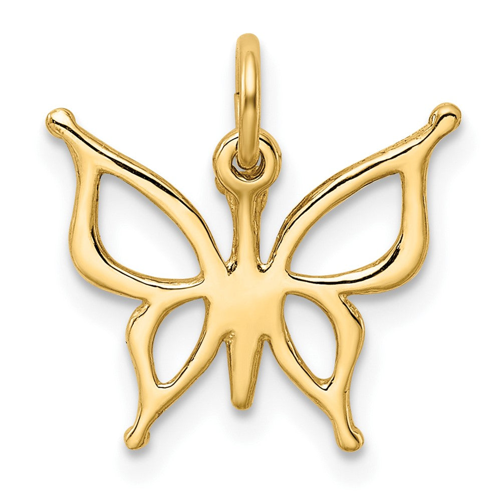 10k Yellow Gold 15 mm Butterfly Charm (0.57 grams)