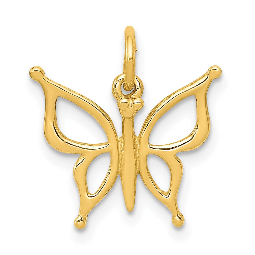 10k Yellow Gold 15 mm Butterfly Charm (0.57 grams)