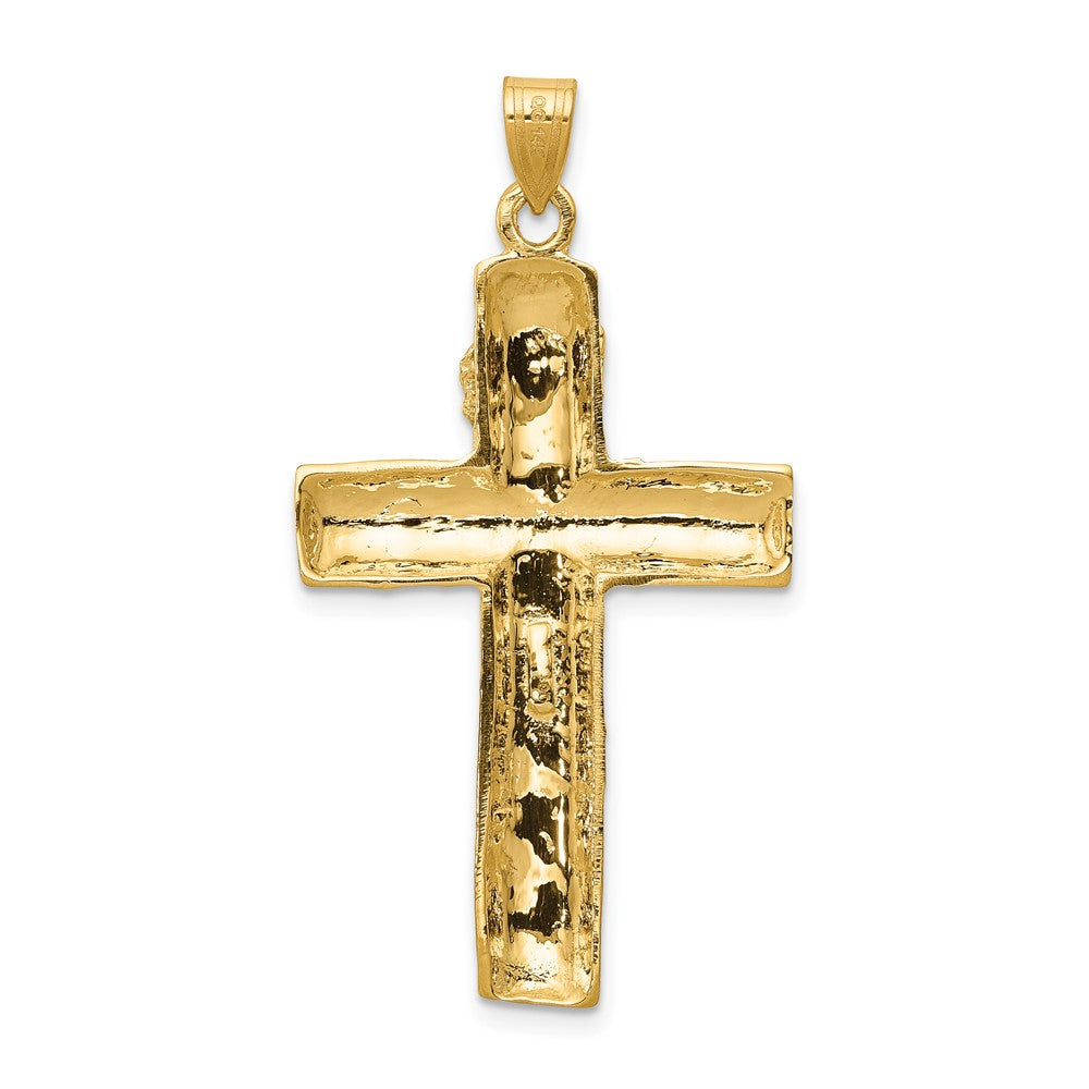 10k Yellow Gold 24 mm Jesus Crucifix Charm (3.35 grams)