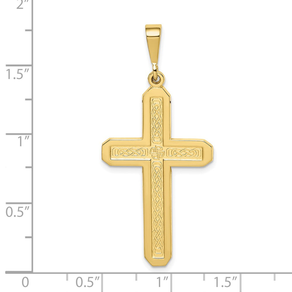 10k Yellow Gold 21 mm Cross Pendant (2.79 grams)