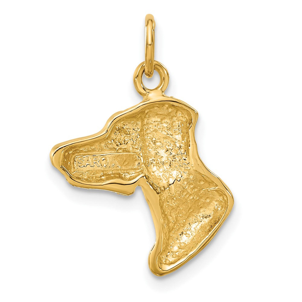 10k Yellow Gold 17 mm 10ky Dog Charm (1.6 grams)