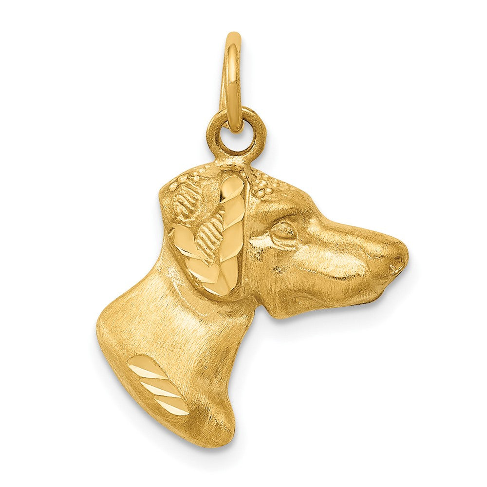 10k Yellow Gold 17 mm 10ky Dog Charm (1.6 grams)