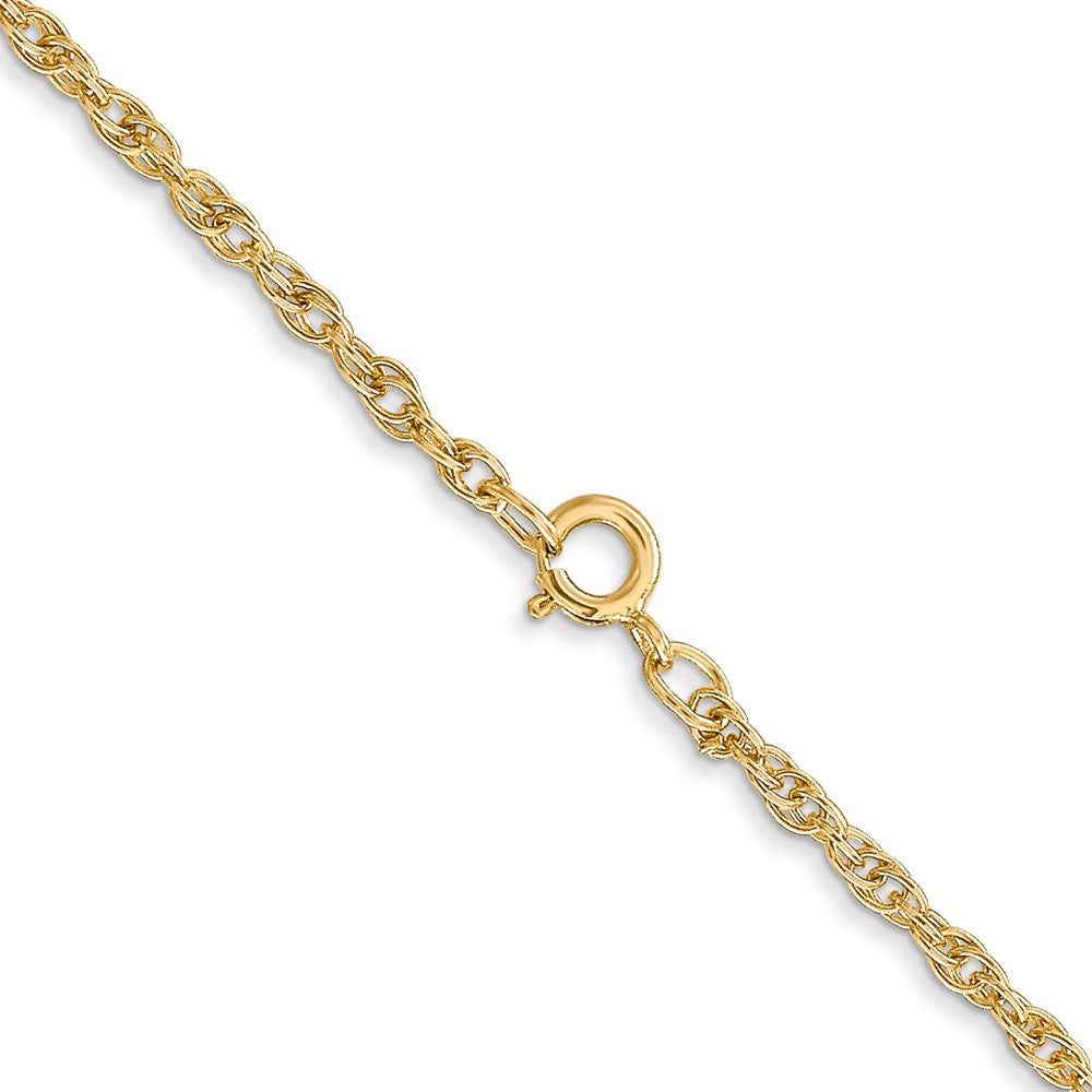 14K 1.55mm Carded Cable Rope Chain (2.65 grams)