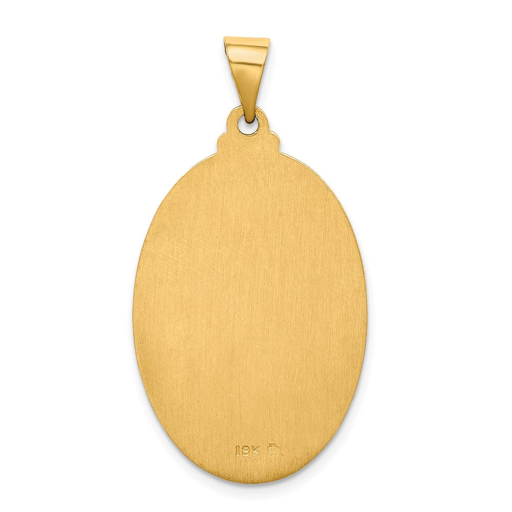 18k Yellow Gold 20.9 mm Saint Christopher Medal Pendant (5.78 grams)