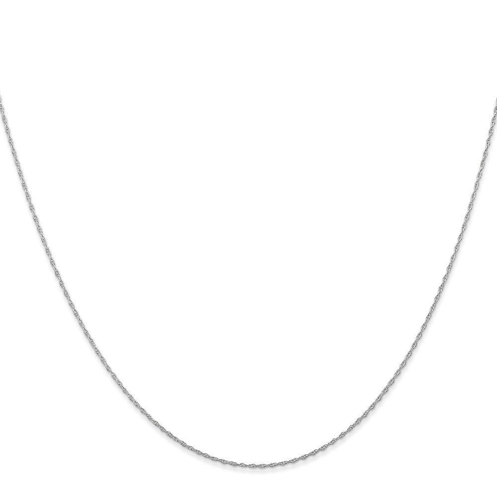 14k White Gold .5 mm (CARDED) Cable Rope Chain (0.31 grams)