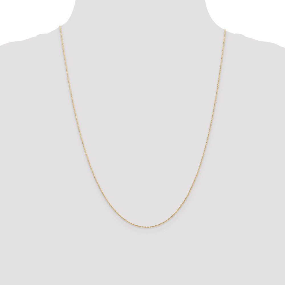 14k .5 mm Carded Cable Rope Chain (0.31 grams)