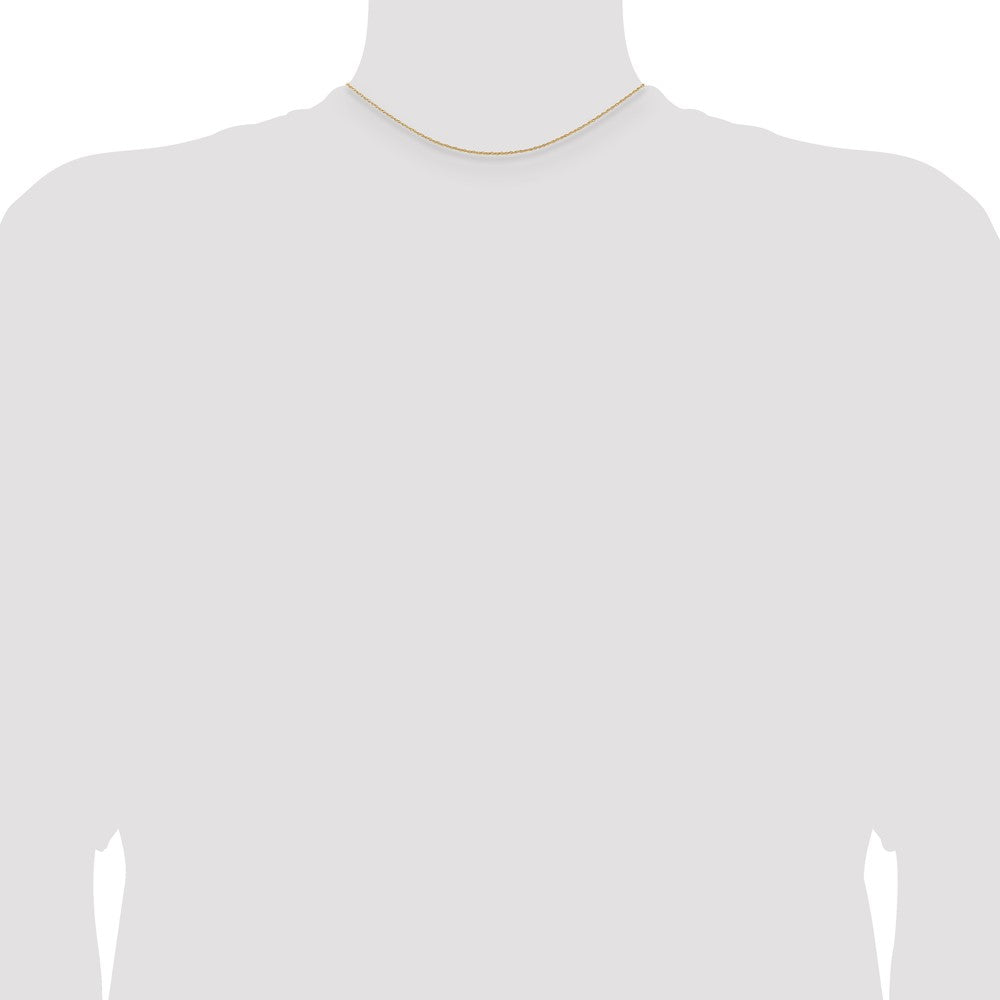 14k .7 mm Carded Cable Rope Chain (0.66 grams)