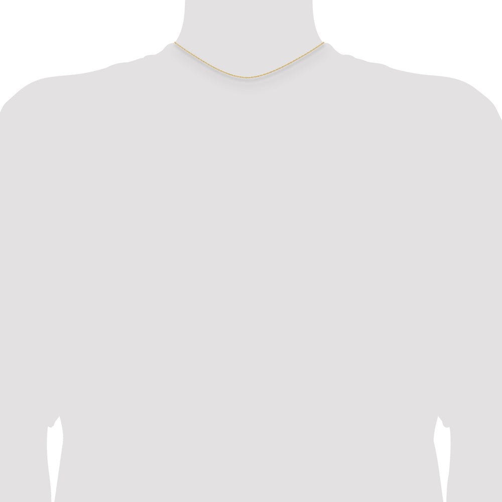 14k .95 mm Carded Cable Rope Chain (0.77 grams)