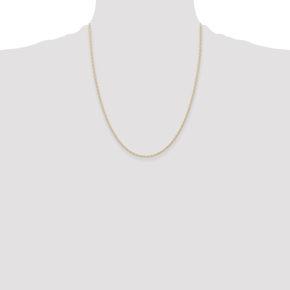 14K 1.15mmCarded Cable Rope Chain (1.50 grams)