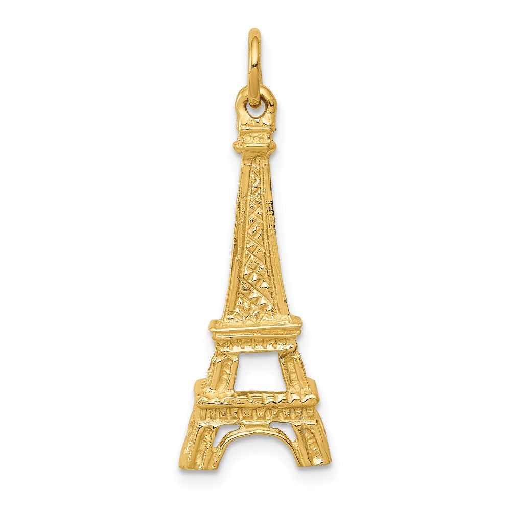 14k Yellow Gold 10 mm Eiffel Tower Charm (1.42 grams)
