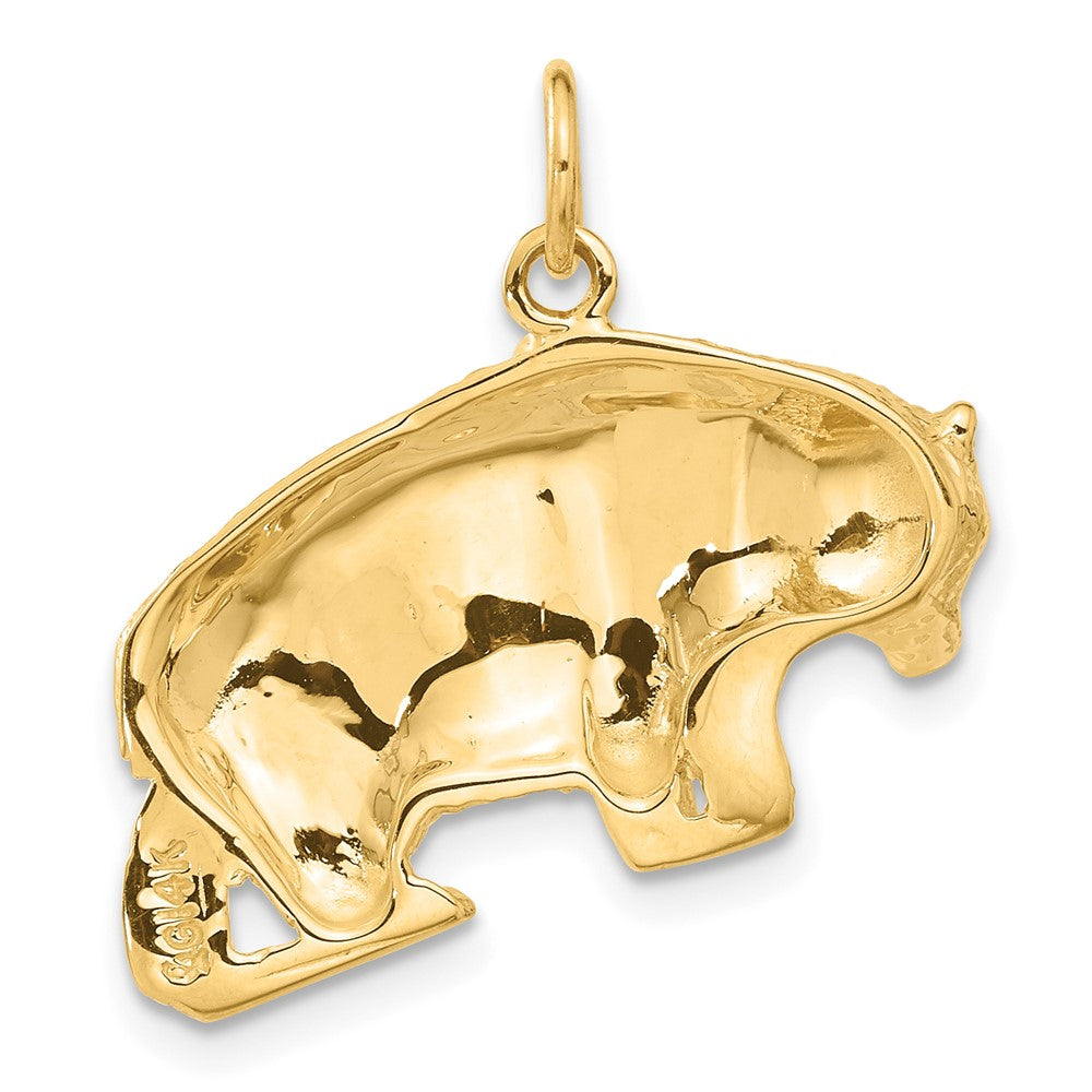 14k Yellow Gold 25 mm Bear Charm (3.59 grams)