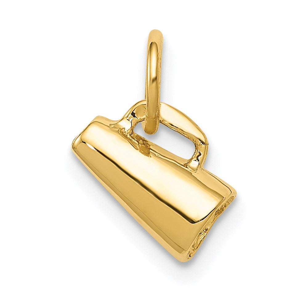 14k Yellow Gold 9 mm 3D Megaphone Charm (0.76 grams)