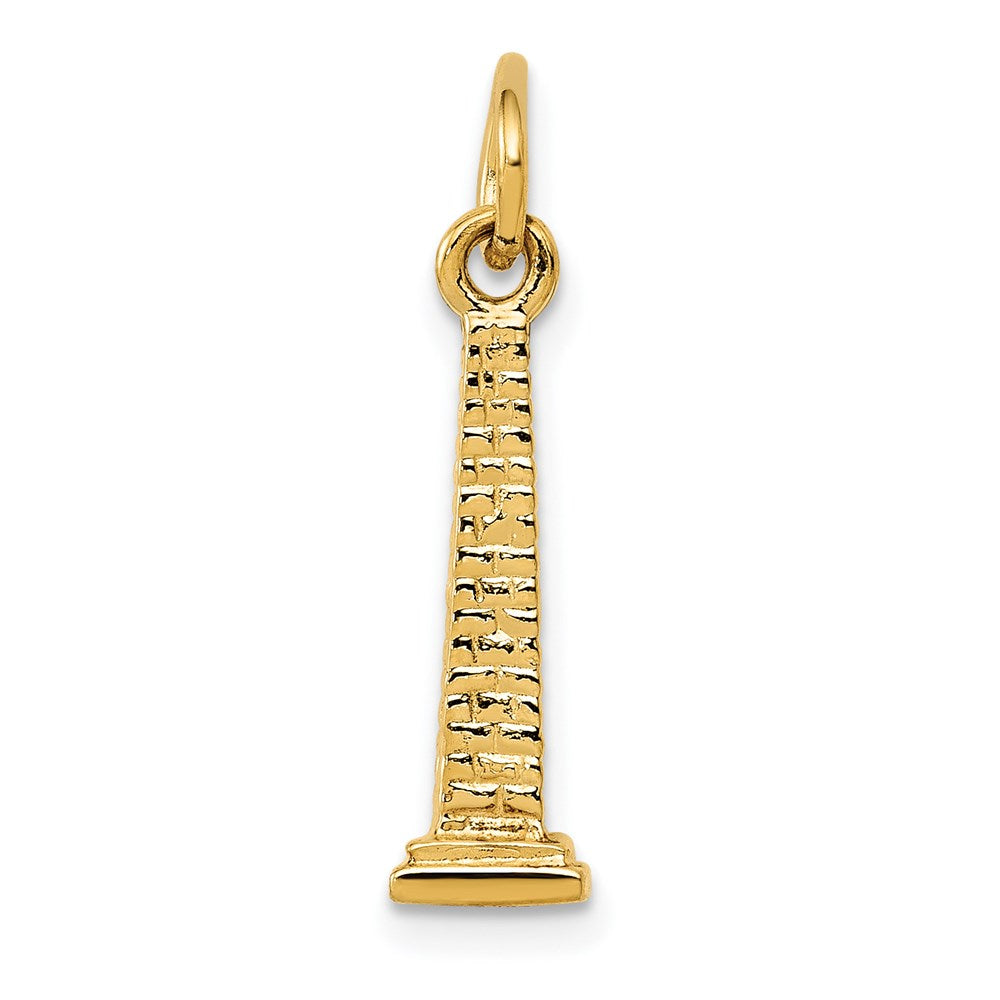 14k Yellow Gold 5 mm 3D Washington Monument Charm (1.11 grams)