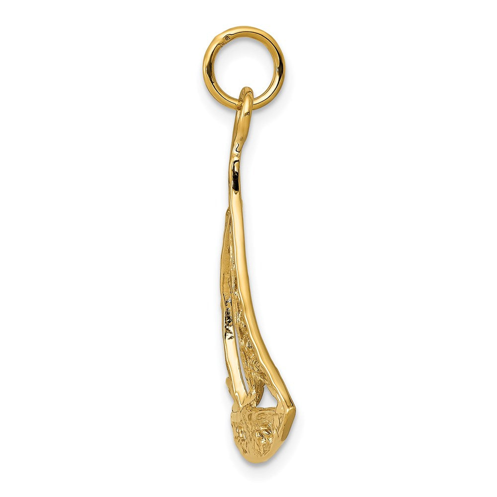 14k Yellow Gold 20 mm Sailboat Charm (1.3 grams)