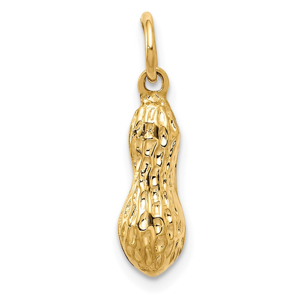 14k Yellow Gold 5 mm 3D Peanut Charm (0.94 grams)