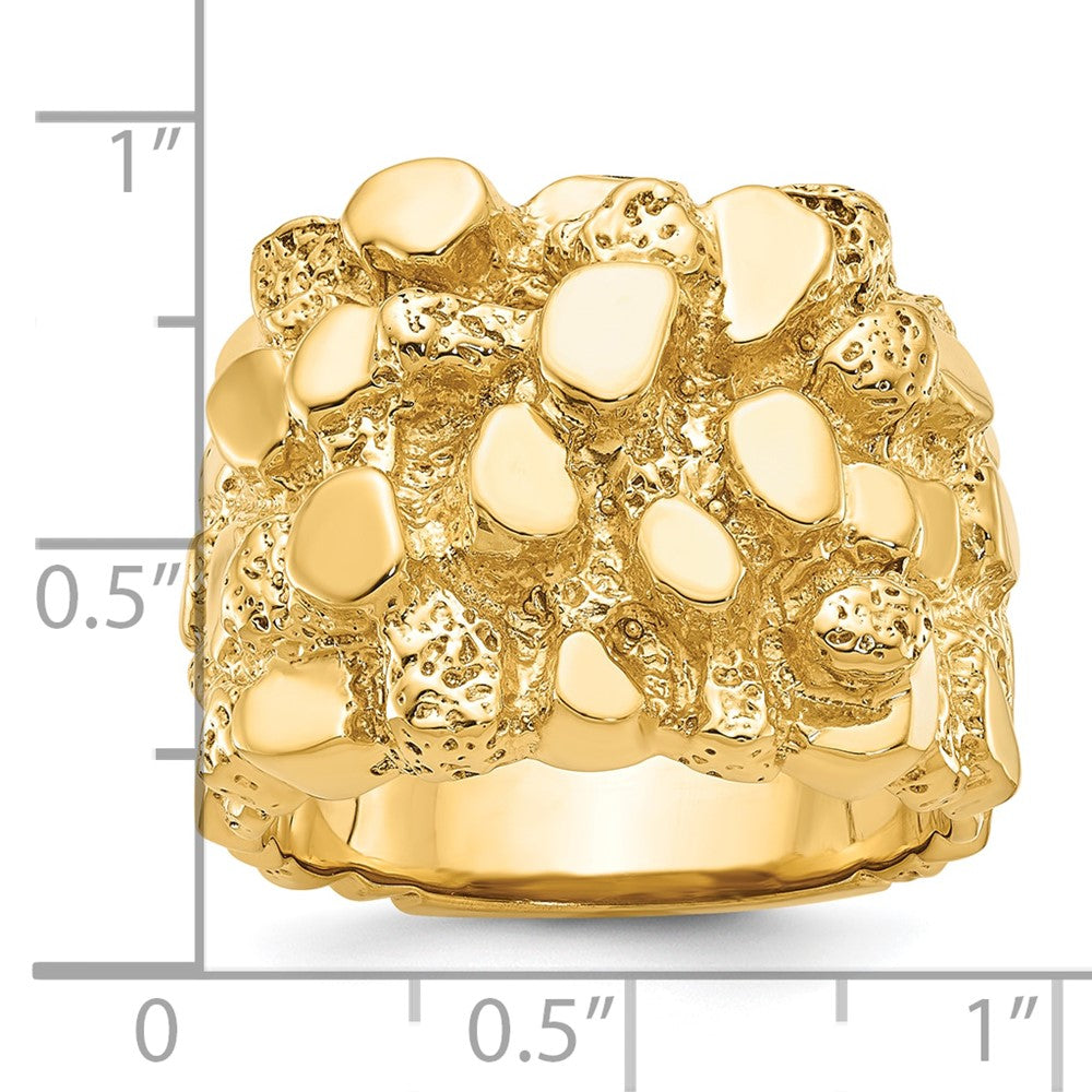 14k IBGoodman Men's Nugget Ring (23.81 grams)