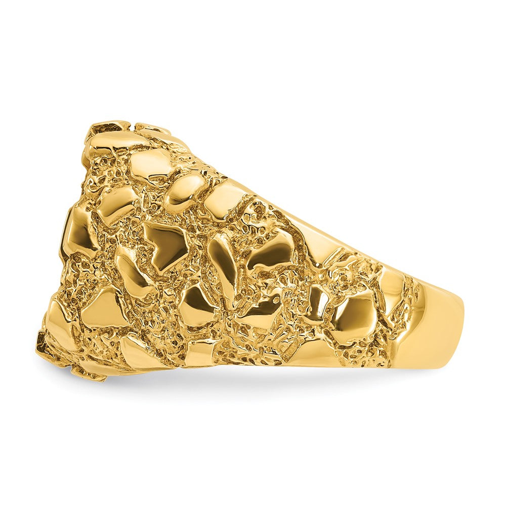 14k IBGoodman Men's Onyx Nugget Complete Ring (13.15 grams)