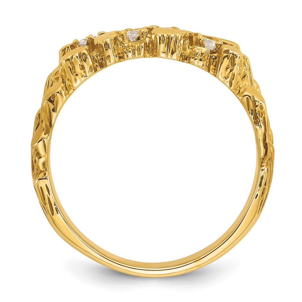 10k IBGoodman Men's Diamond Nugget Complete Ring (8.27 grams)